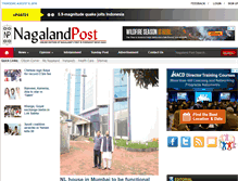 Tablet Screenshot of nagalandpost.com